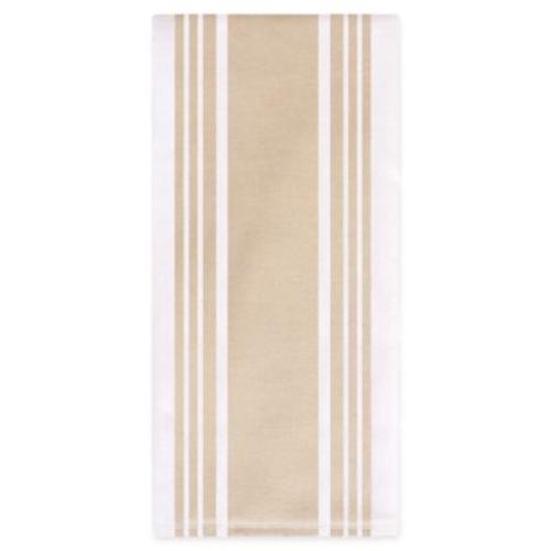 All-Clad Striped Dual Kitchen Towel in Cappuccino 2 pack
