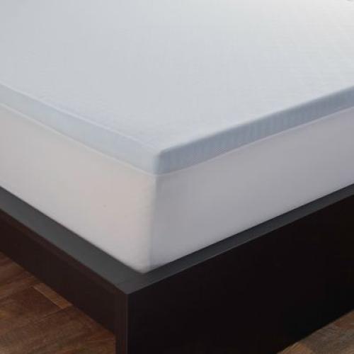 Size king Therapedic 2-Inch Swirl Gel Memory Foam King Mattress Topper
