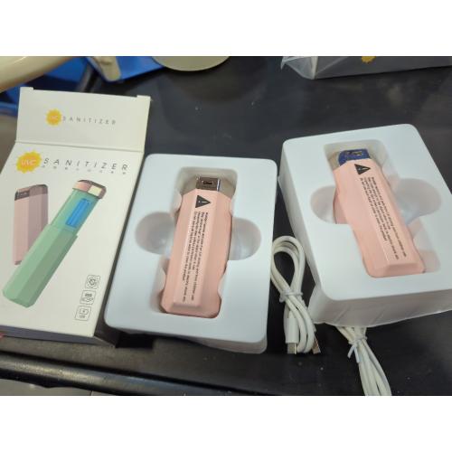 2Pack UV Light Sanitizer Stick, Portable Mini Lipstick Style Design Disinfection Lamp,USB Charging Ultraviolet Sterilizer Lamp Anti-Bacterial Rate 99%